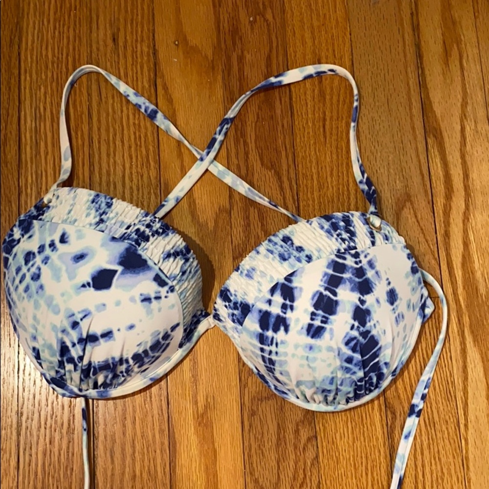 Victoria’s Secret Blue Tie Dye Bikini Top